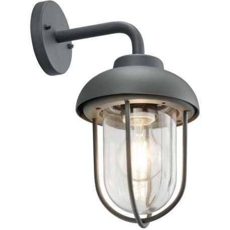Luminaires de jardin, Applique outdoor rétro métal Duero Anthracite en Metal, trio