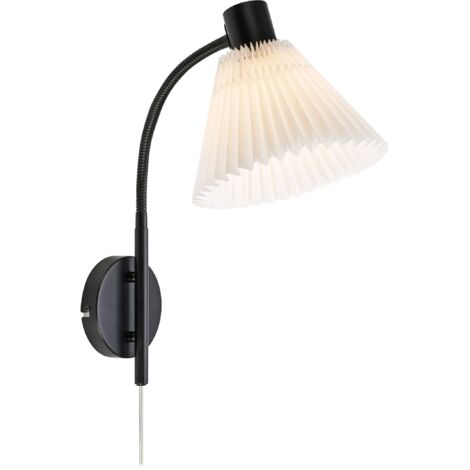 Applique E14, 40W max, Blanc/Noir - Markslöjd - Mira