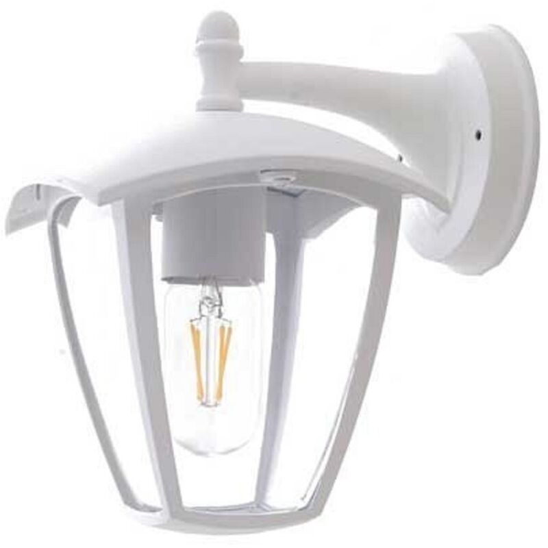 Applique E27 Aluminium Blanche étanche IP44 Eclairage Bas