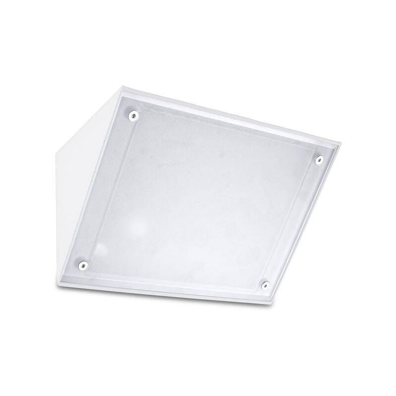 Leds-C4 Curie Glass - Applique murale extérieure à 1 ampoule blanche IP65, E27
