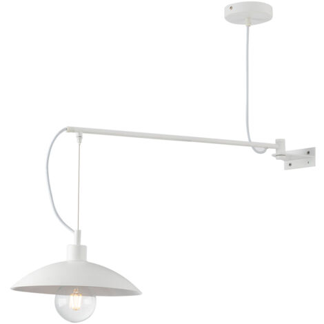 Applique ELDORADO in metallo bianco stile sospensione