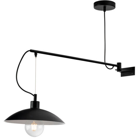 Applique ELDORADO in metallo nero stile sospensione