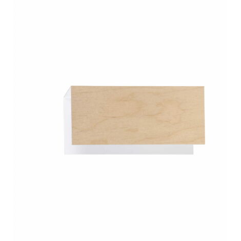 Applique Emibig Carlo blanche/bois clair E27 1x LED