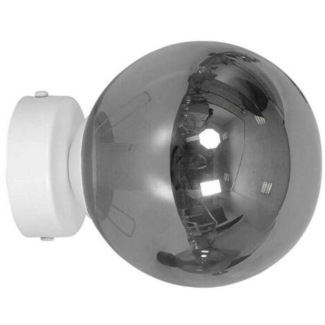 Applique Emibig Rossi vetro bianco fumo E14 1 luce IP20