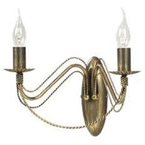 Applique Emibig TORI laiton doré 2xE14 dimmable IP20