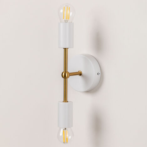 SKLUM Lampada Da Parete Metallica Lizz - Stile Industriale, Braccio Snodato, Attacco E14, 69x20x15 Cm