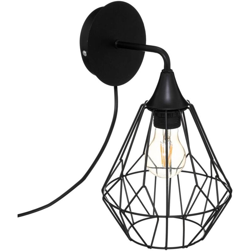 Applique murale Flave métal noir D19cm - Atmosphera créateur d'intérieur