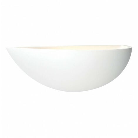 Applique en plâtre Mini Plâtre Plâtre blanc 1 ampoule 12cm - Blanc