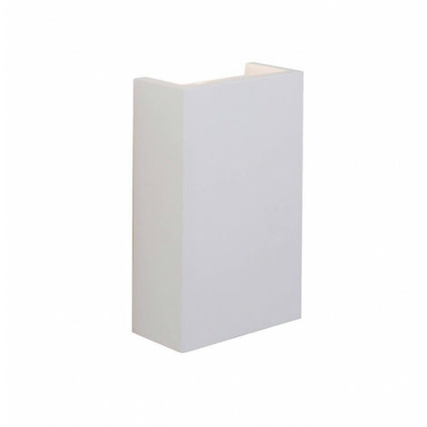 Applique en plâtre Mornington Plâtre Plâtre blanc 2 ampoules 16cm - Blanc