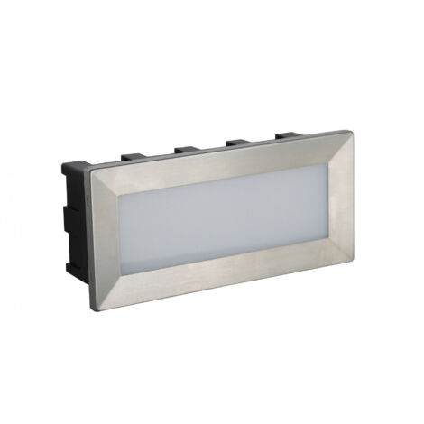 Applique encastrée façade LED 3,5W 3000K IP65 argent