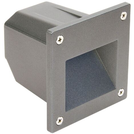 applique encastrée murale - aric murena - carrée - 1.7w - cct - alu - aric 51346