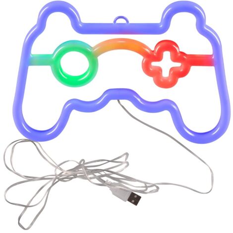 Applique enfant néon manette LED 3W USB/AA Polux blanche
