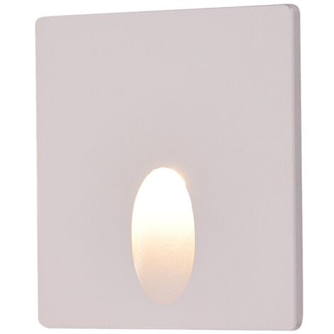 Applique escalier carrée blanche LED 3W 3000K IP54