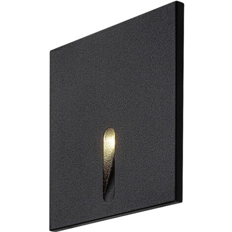 Applique escalier carrée noire LED 3W 3000K Rabalux
