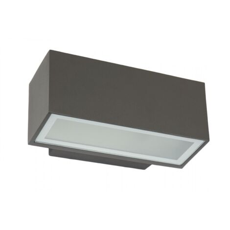 Applique esterna 1 luce SU-MA Zen grigio scuro E27 IP54