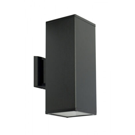 Applique esterna 30x12cm 2xE27 nera IP54 SU-MA Adela 8001BL