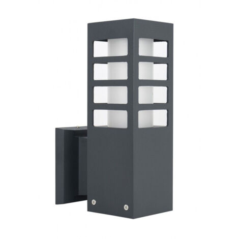 Applique esterna alluminio E27 grigio scuro IP54 SU-MA RADO III