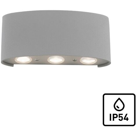 Applique esterna argento moderna LED 5W 3000K CARLO Neuhaus