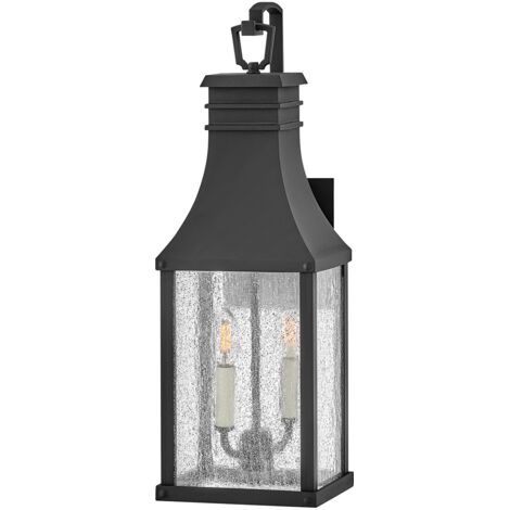 Applique esterna Beacon Hill nera 2xE14 IP44 Hinkley