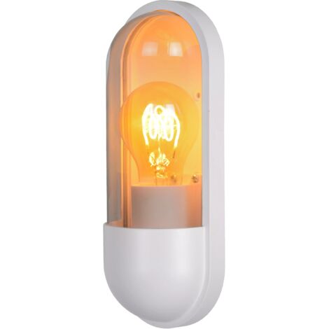 Applique esterna bianca E27 40W IP65 Capsule Lucide
