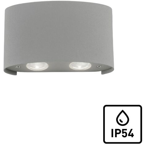 Applique esterna CARLO LED 3W 3000K argento Paul Neuhaus