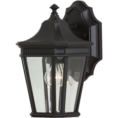 Applique esterna Cotswold Lane 1xE27 nera IP44 Feiss