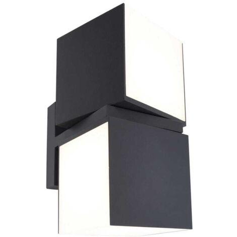 Applique esterna CUBA antracite LED 23W 4000K IP54
