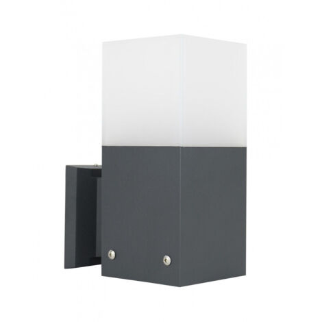 Applique esterna Cube SU-MA 1xE27 grigio scuro IP44