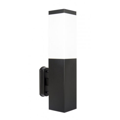 Applique esterna da giardino SU-MA Inox nera E27 IP44