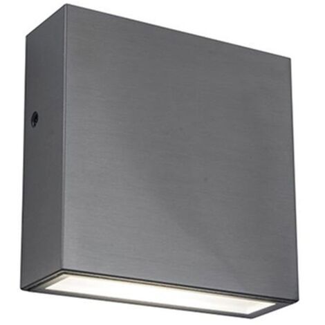 Applique esterna Gemini XF LED 9,2W argento IP54 Lutec