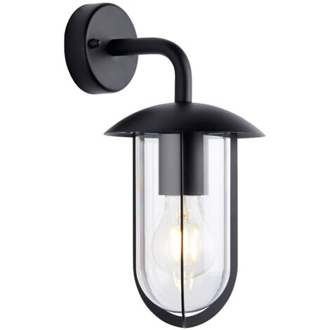 Applique esterna industriale nera E27 IP44 Quinn Endon