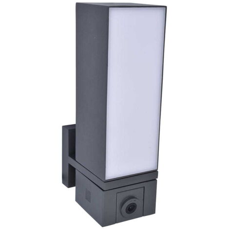 Applique esterna LED 17W con camera Cuba Lutec antracite
