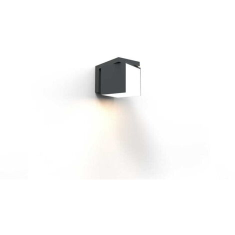 Applique esterna LED CUBA antracite Lutec 12W 4000K IP54