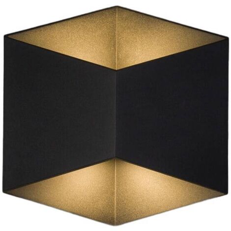 Applique esterna LED Nowodvorski Triangles nera alluminio IP54