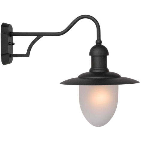 Applique esterna Lucide Aruba E27 24W IP44 nero/bianco