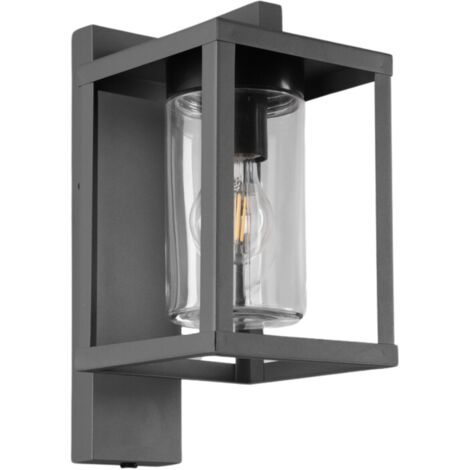 Applique esterna LUNGA antracite alluminio E27 IP44 Trio