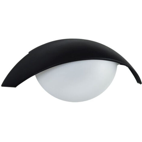 Applique esterna moderna 38cm E27 nera IP44 SU-MA TESS