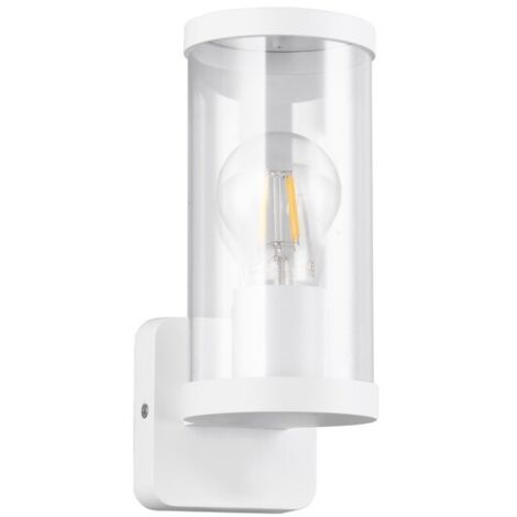 Applique esterna moderna bianca E27 28W IP44 Bonito RL