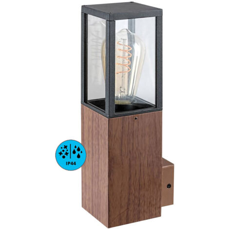 Applique esterna moderna E27 Wales rovere Rabalux IP44