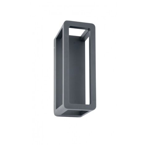 Applique esterna moderna LED 9W grigio scuro IP65 SU-MA
