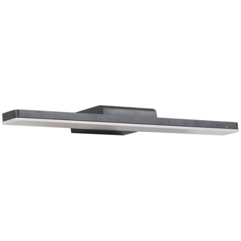 Applique esterna moderna nera lunga LED 12W 4000K Malene