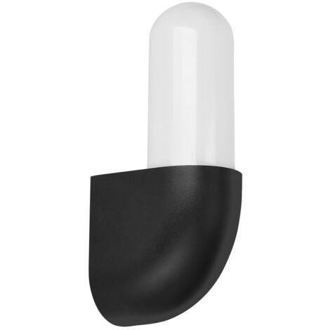 Applique esterna nera diffusore opale GU10 IP65 Gynura