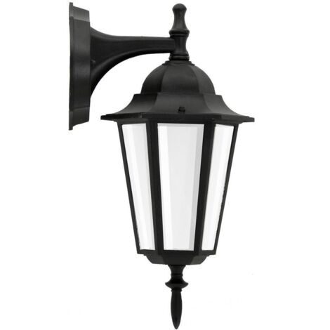Applique esterna nera E27 IP43 alluminio LIGURIA Polux