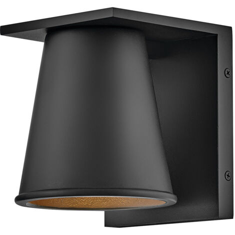 Applique esterna nera HANS, cono, GU10 8W IP44 Hinkley