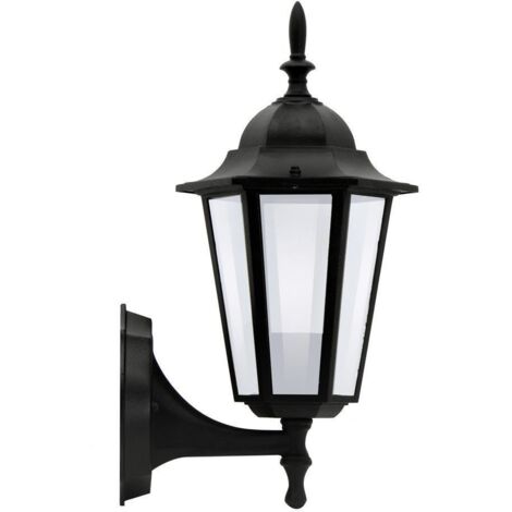 Applique esterna nera opaca E27 Liguria Polux 201928