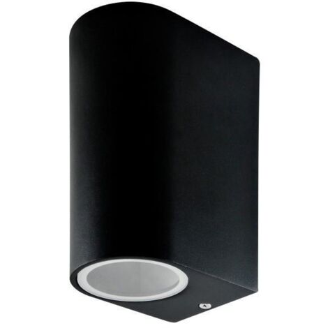 Applique esterna ovale IP44 2xGU10 nera su/giù Boston Polux