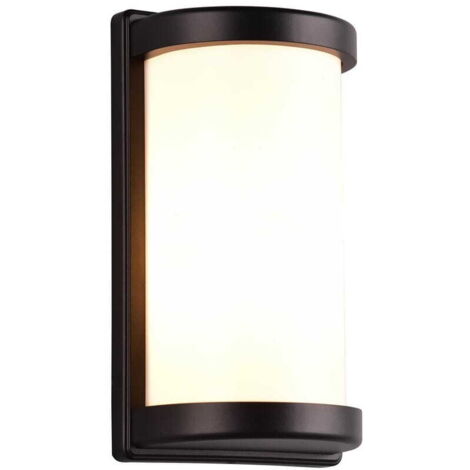Applique esterna PUELO nera in alluminio E27 IP44 RL