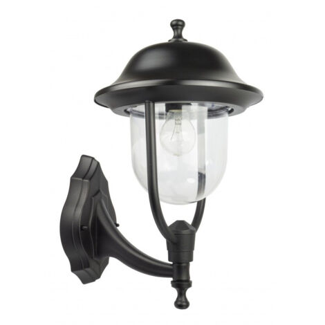 Applique esterna rétro nera E27 IP43 SU-MA Prince