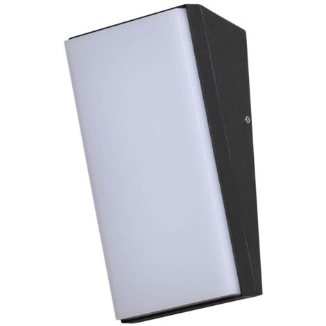 Applique esterna rettangolare nera LED 10W 4000K IP65