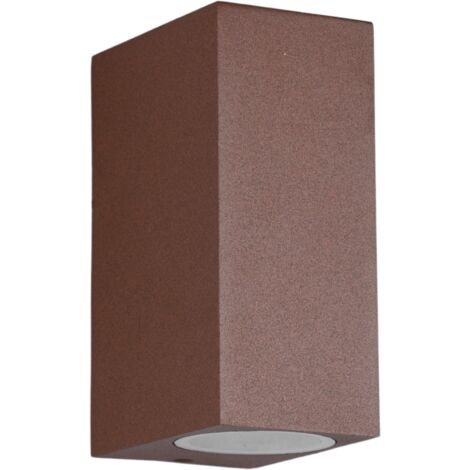 Applique esterna ROYA Trio ruggine alluminio 2xGU10